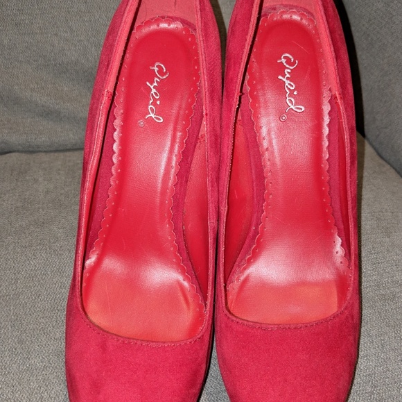 Anne Michelle Faux Suede Heels - Picture 2 of 4